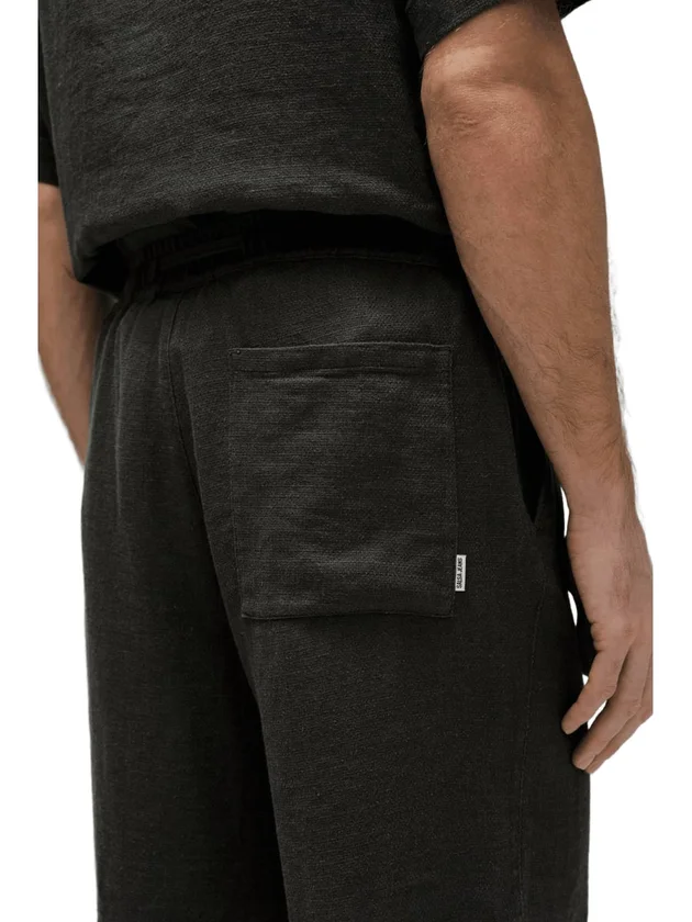 Lyocell Linen Textured Shorts Set
