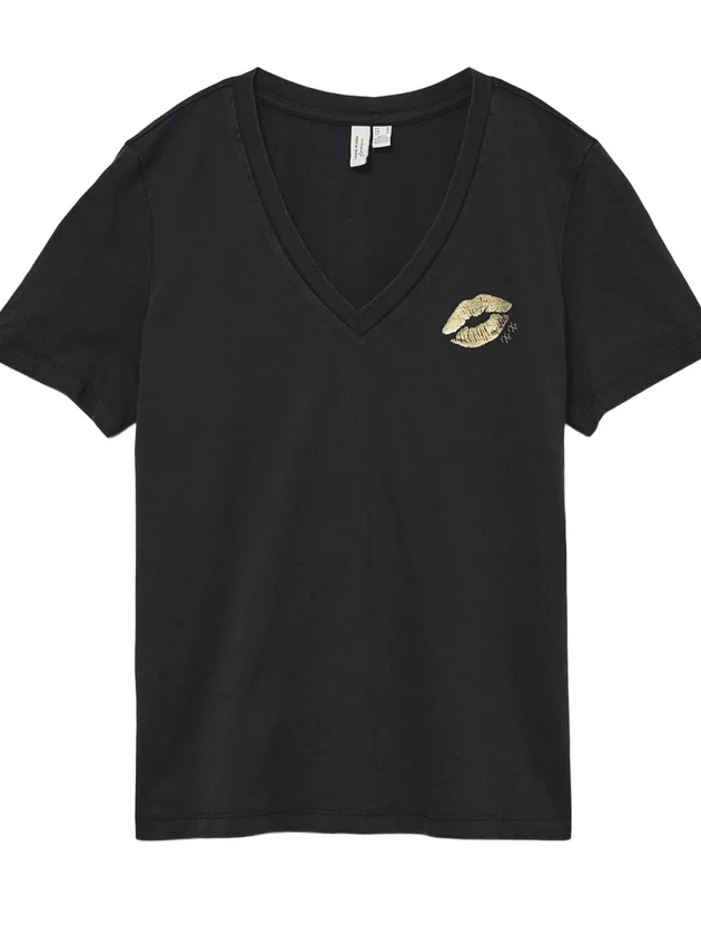 Feyola S S V Neck T Shirt Jrs Btq Ga