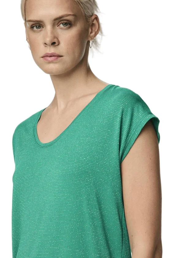 Pcbillo Tee Lurex Stripes