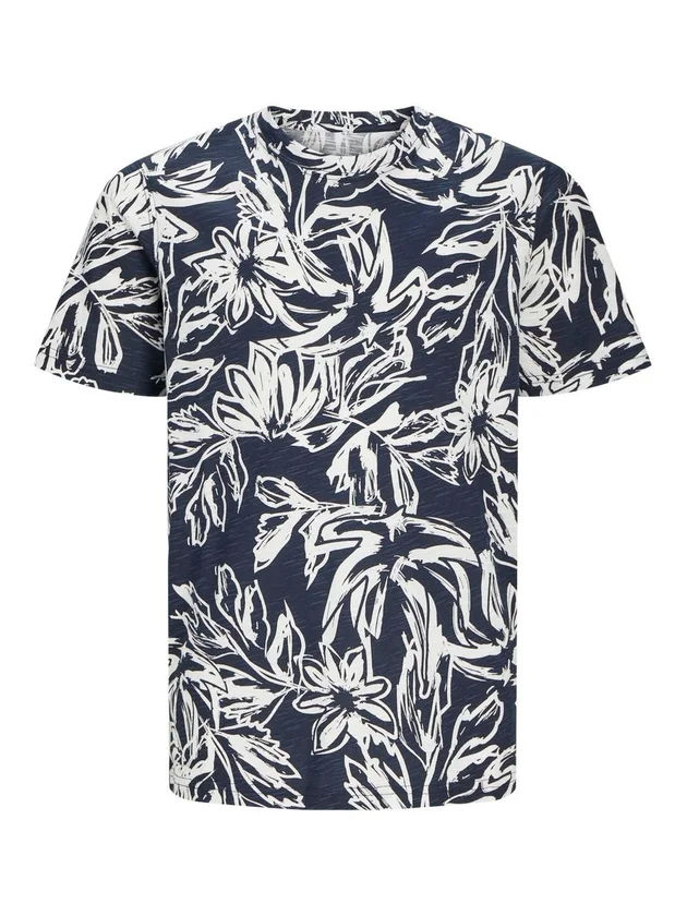 Jorlafayette Aop Tee Ss Crew Neck