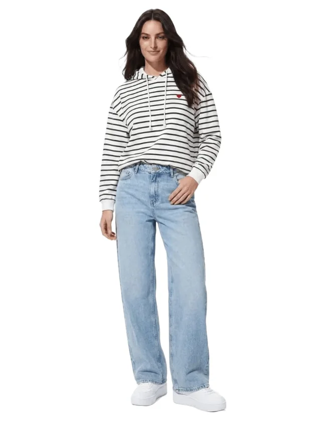 Chilli LS Hoodie Stripes Emb Noos