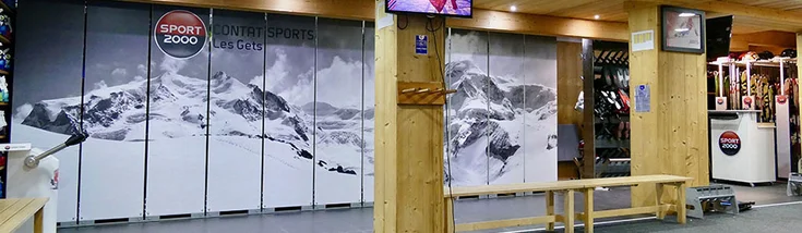 Intérieur du magasin SPORT 2000 LES GETS CONTAT SPORTS