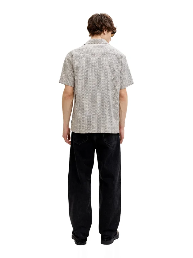 Print Dobby S S Shirt