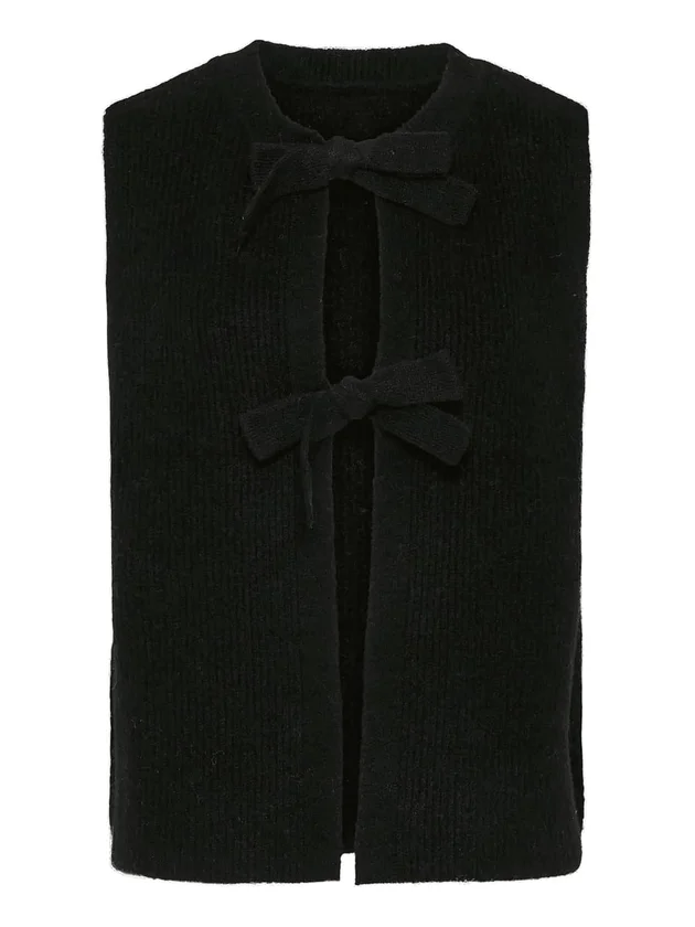 Sl Rev Tie Vest Knit Noos B