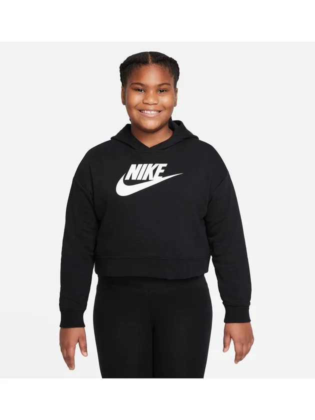 Club Ft Crop Hoodie Hbr