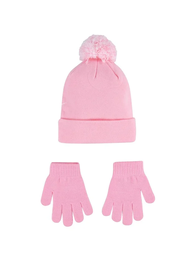 Nan Swoosh Pom Beanie Glv Set