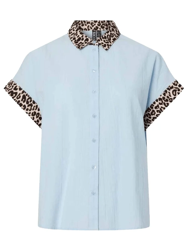Pcjavier Contrast Check Shirt Wvn