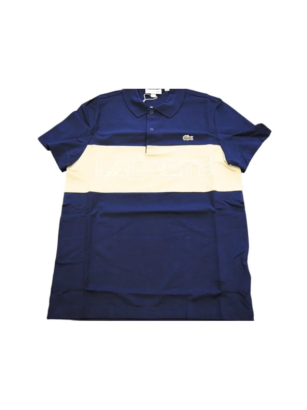 Polo Color Block Regular Fit En Mini Piqué Stretch