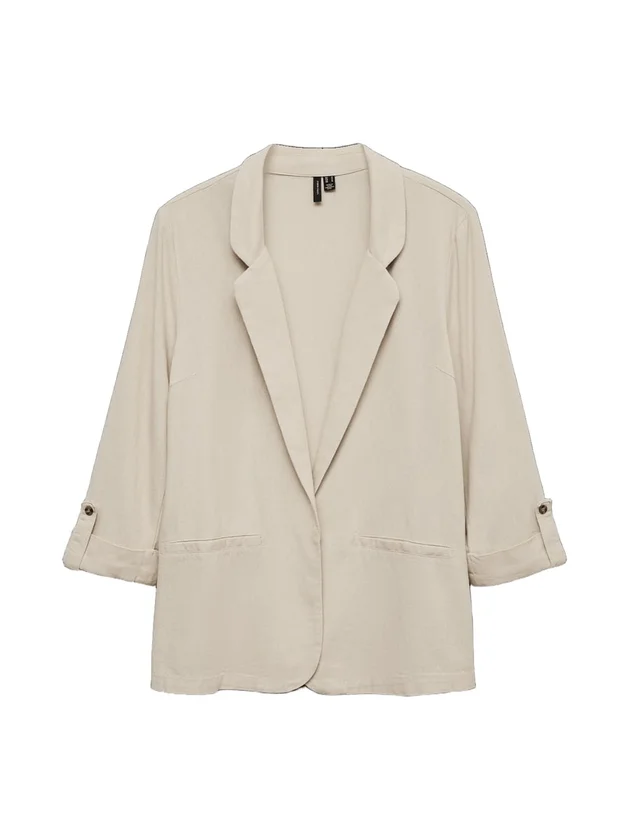 Loose Blazer Lin 3/4 Wvn Noos