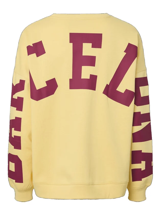 PcFany O Neck Oversized Sweat
