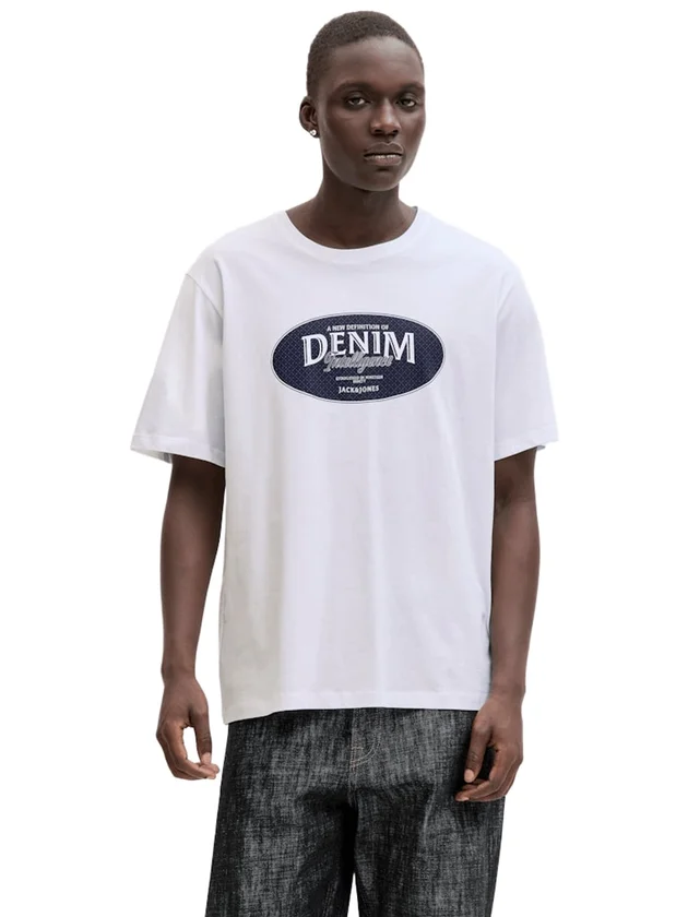 Jjedover Denim Tee Ss O Neck Sn