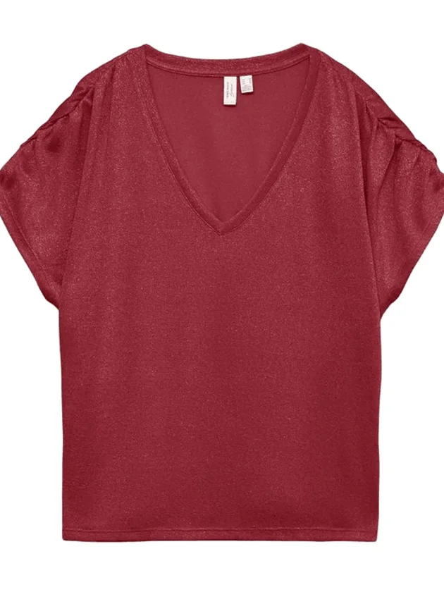Golda Ss V Neck Top