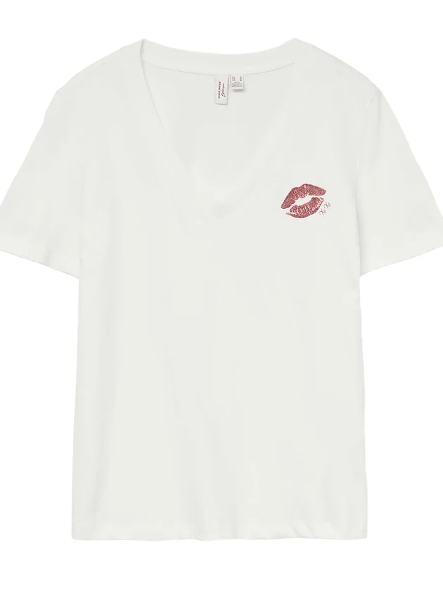 Feyola S S V Neck T Shirt Jrs Btq Ga