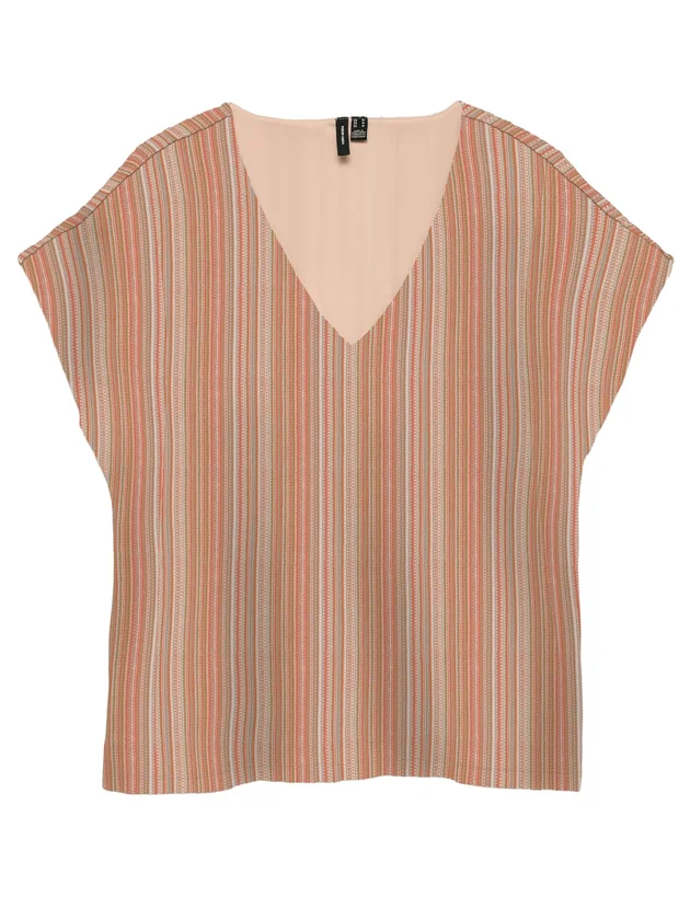 Demi Ss V Neck Top