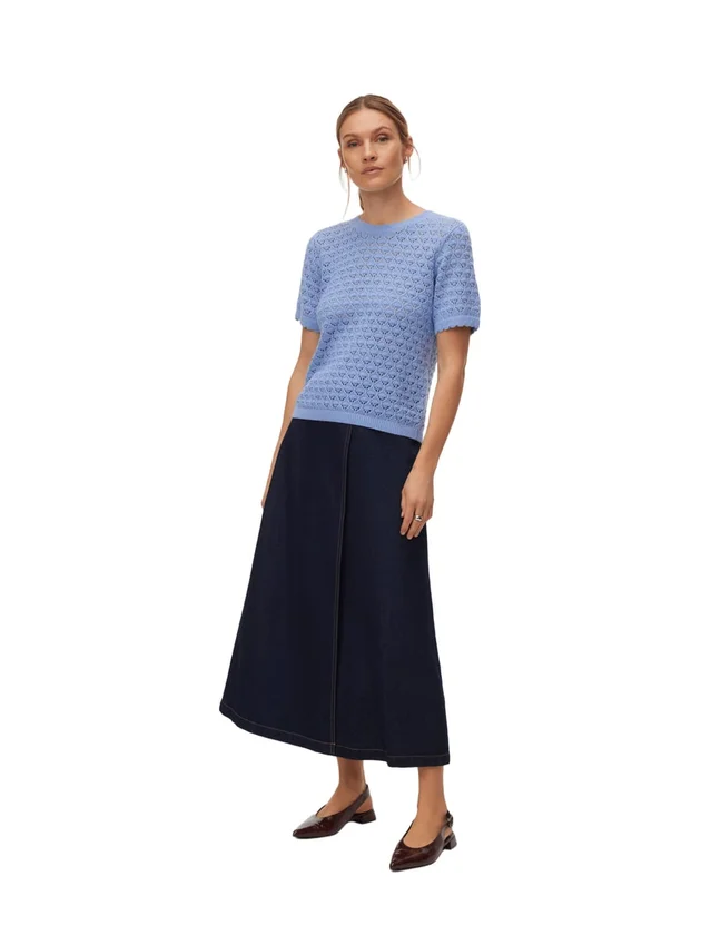 Jaqueline Ss O Neck Top Boo