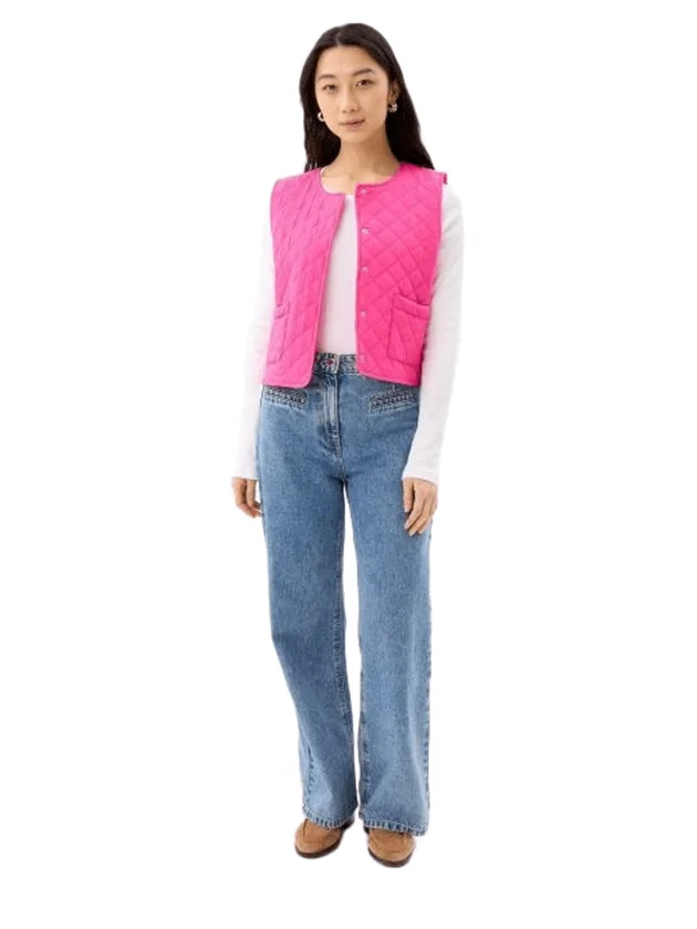Pcsaria Short Quilt Vest