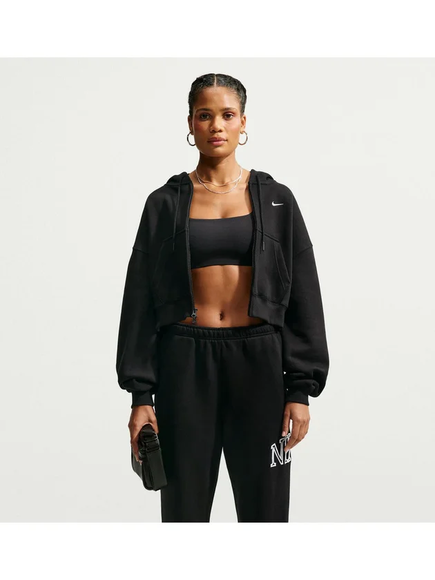 NSW Studio Fleece Midweight Oversized Cropped Full Zip