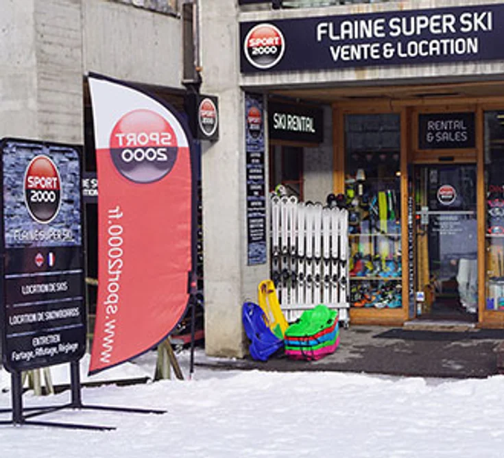 Extérieur du magasin SPORT 2000 FLAINE SUPER SKI FORUM
