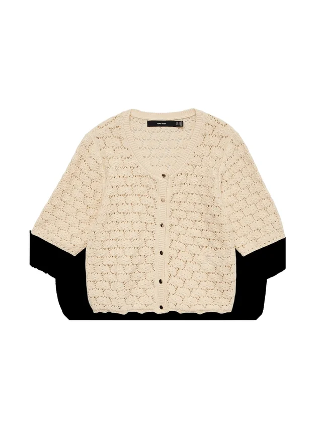 Vmkora 2/4 O Neck Button Cardigan E