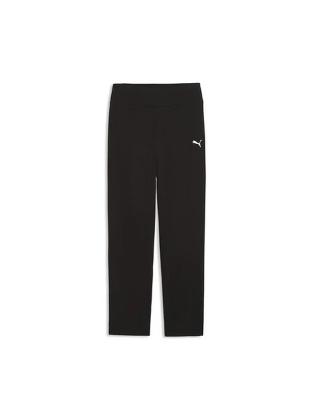 Ess Elevated High Waist Straight Leg Rib Pants