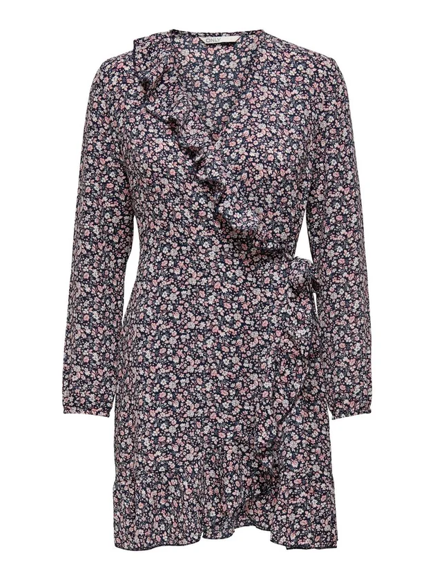 Carly L S Wrap Short Dress Noos