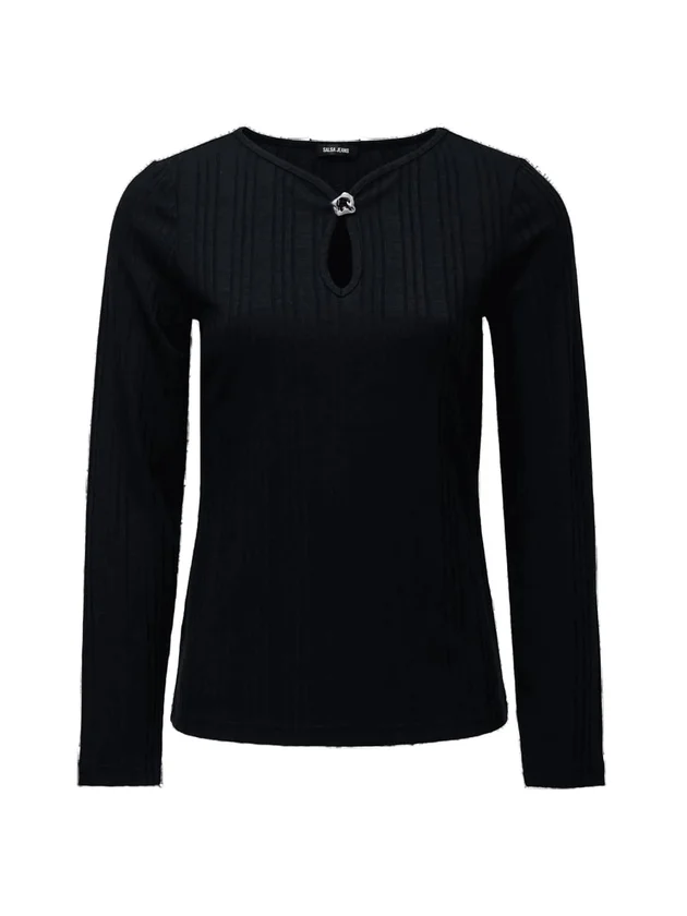 Long Sleeve Front Button Detail