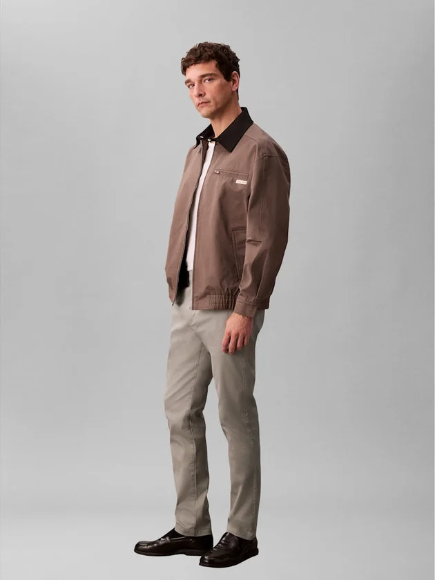 Slim Refined Cotton Stretch Trou