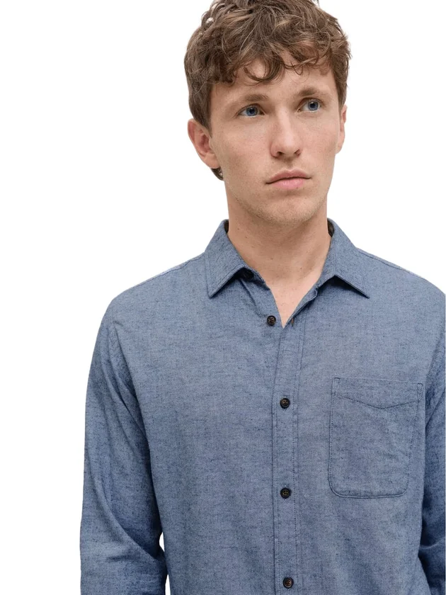 Classic Melange Shirt L S Noos