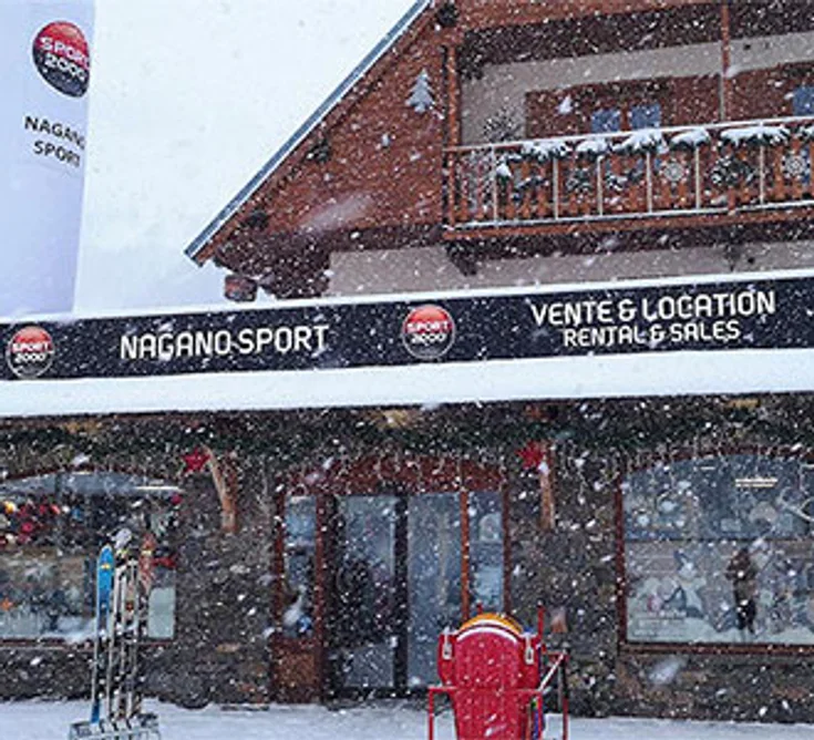 Extérieur du magasin SPORT 2000 VALLOIRE NAGANO SPORT