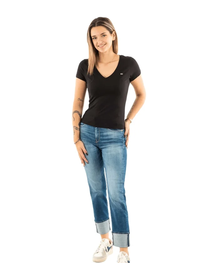 Slim V Neck Tee