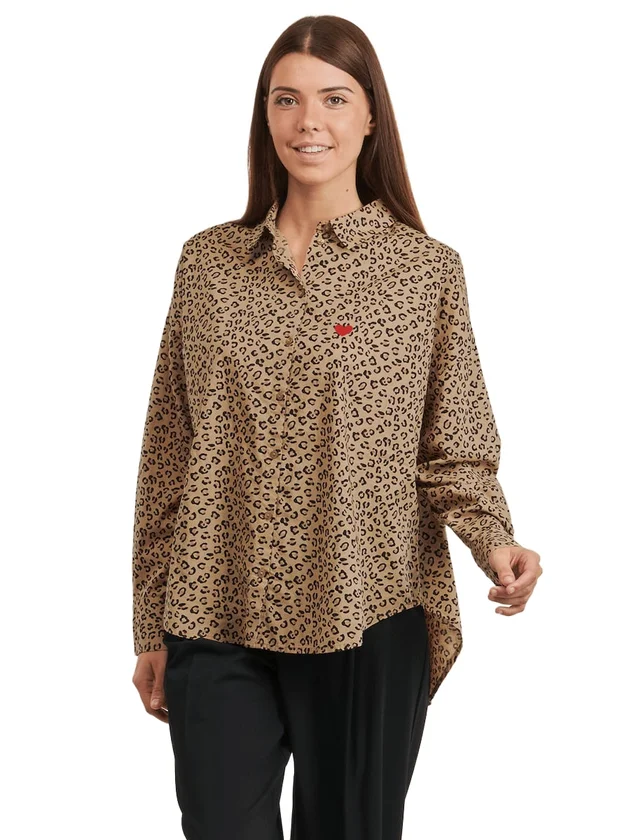 Janna LS Loose AOP Shirt