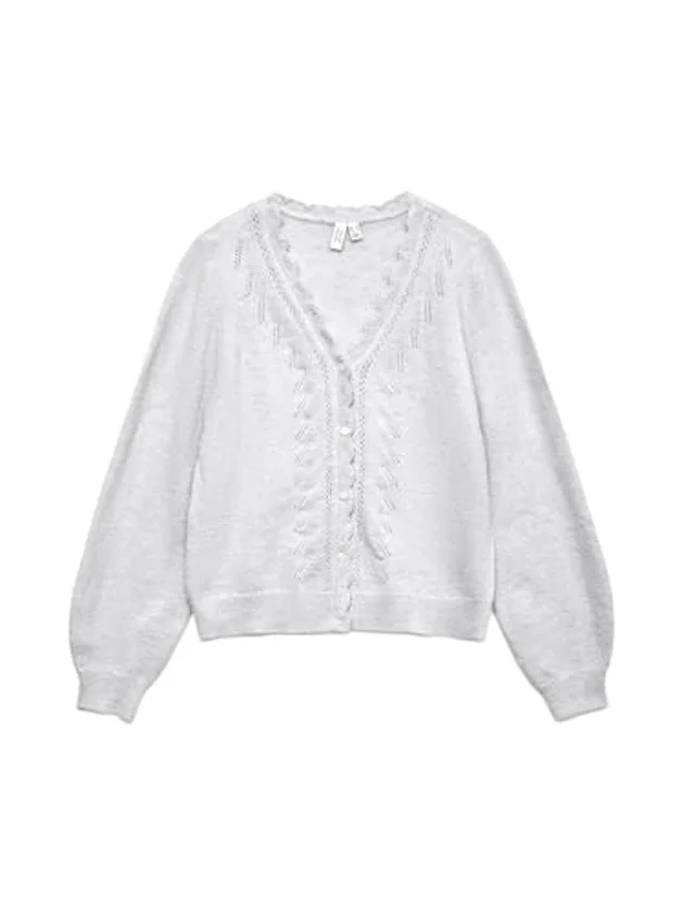 Ls V Neck Cardigan Btq