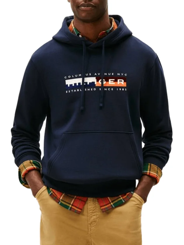 Colour Block Graphic Hoodie