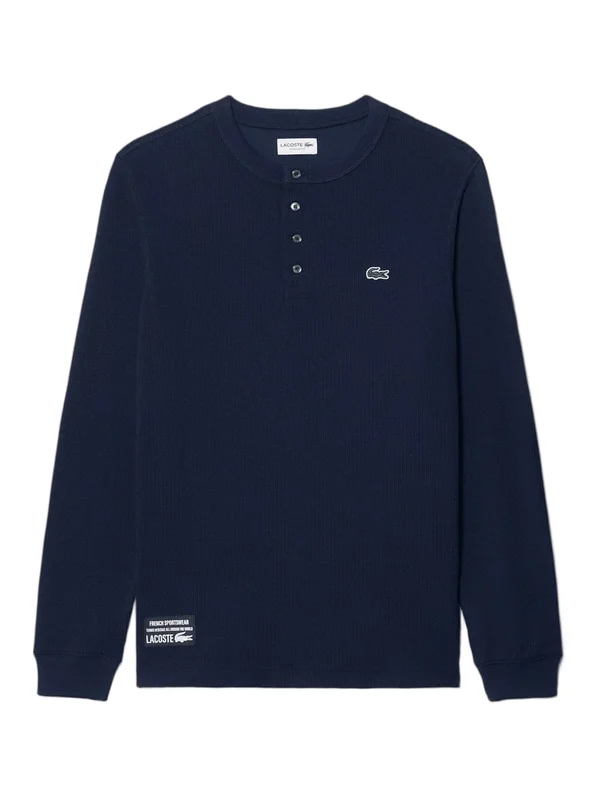 Tee-Shirt Henley Manches Longues