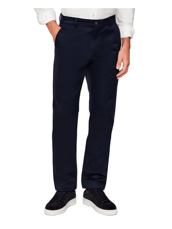 Slim Refined Cotton Stretch Trou