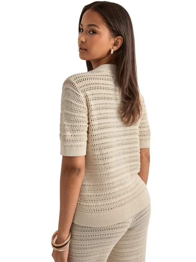 Hayley 2 4 Poloneck Cardigan Boo