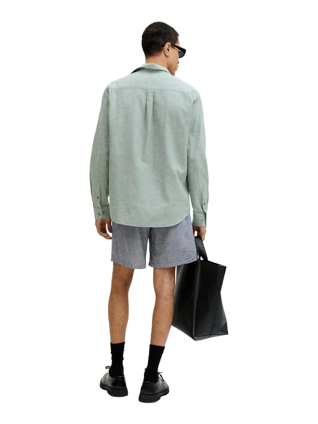 Jjesummer Linen Blend Shirt L S Sn
