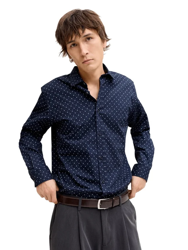 Jjmatheo Detail Print Shirt LS