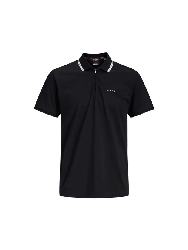 Jcofusion Branding Polo Zip Ss Sn