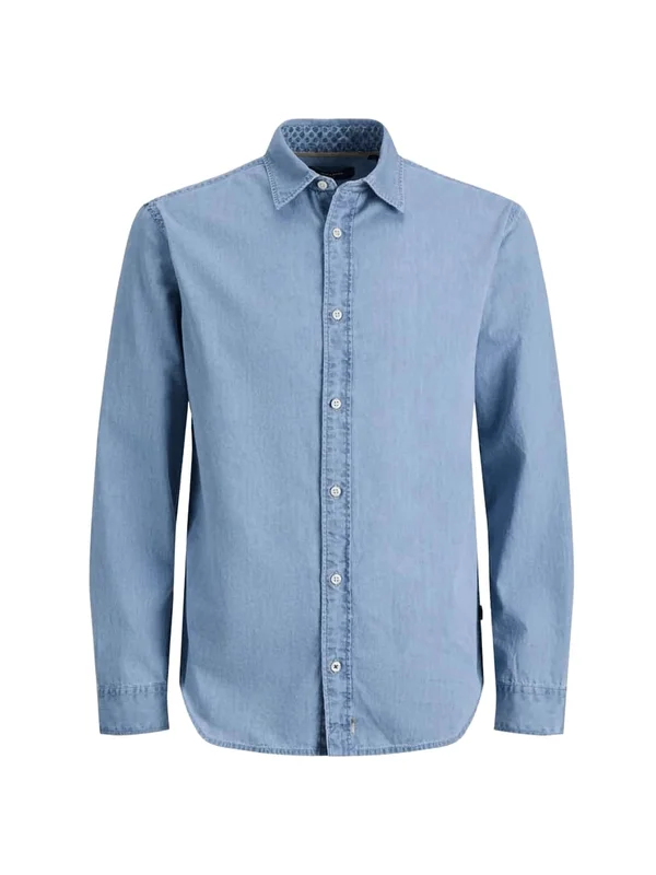 Jprbluelias Denim Print L S Shirt