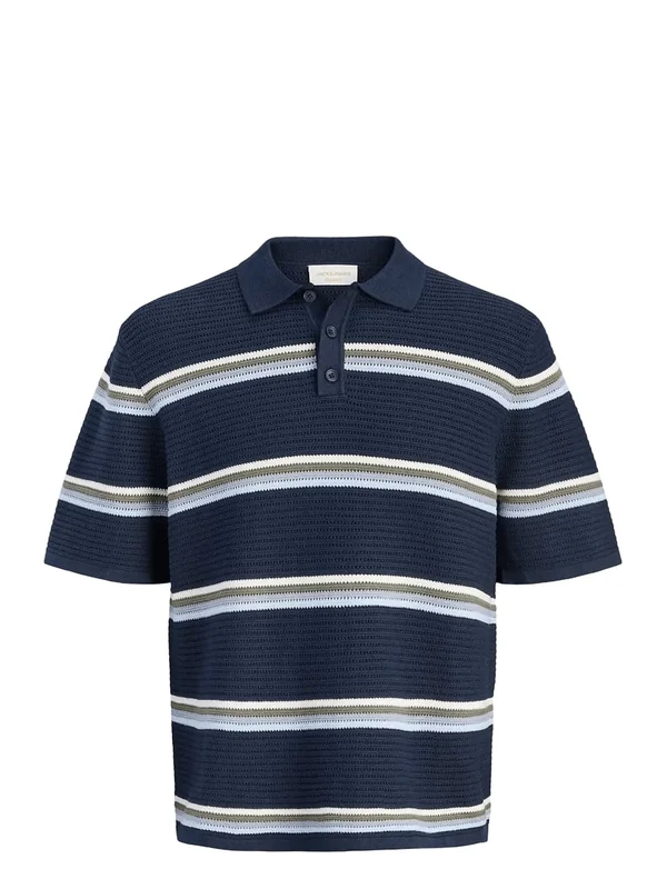 Jormaine Knit Stripe Polo Sn