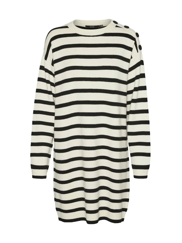 Saba Ls O Neck Button Dress