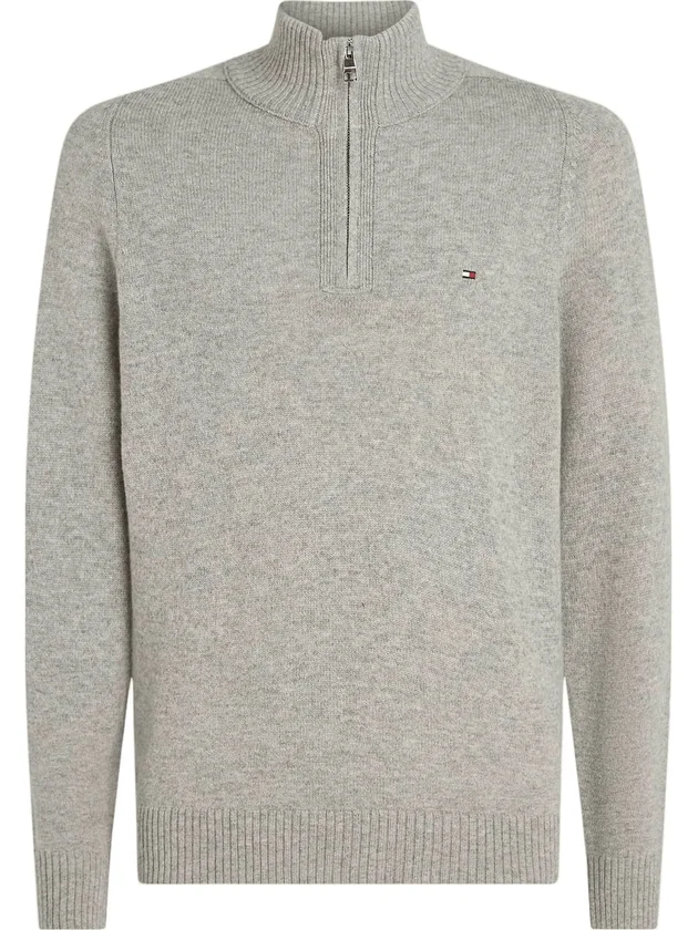 Lambswool Zip Mock