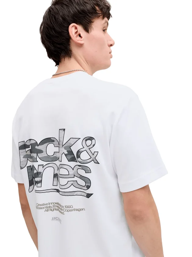 Jcobreeze Back Print Tee Ss Crew