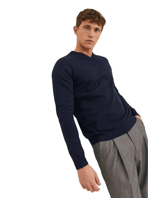 Basic Knit V Neck Noos