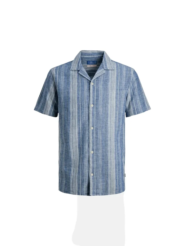 Linen Blend Dobby SS Shirt