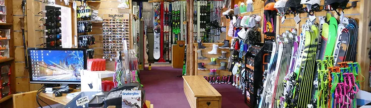 Intérieur du magasin SPORT 2000 LA PLAGNE SKI BELLECOTE