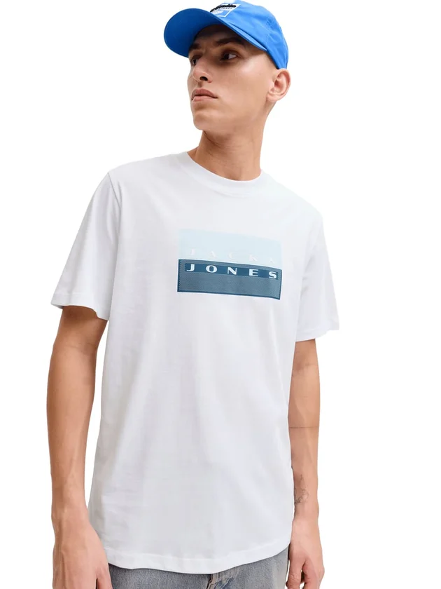 Jcofusion Dots Print Tee Ss Crew Sn