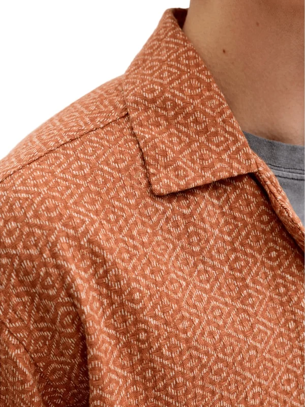 Print Dobby S S Shirt