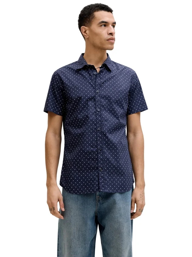 Jjmatheo Detail Print Shirt Ss